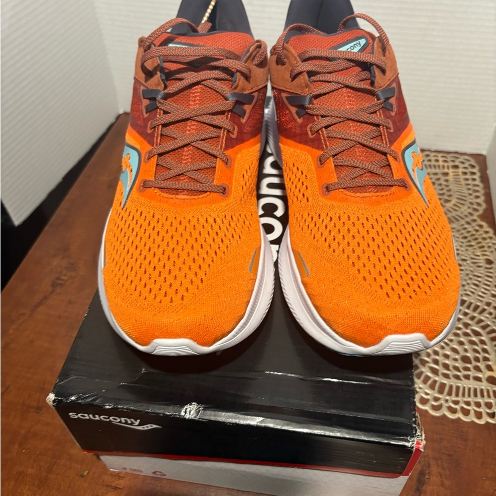 Saucony Orange and Blue Men's Sneakers